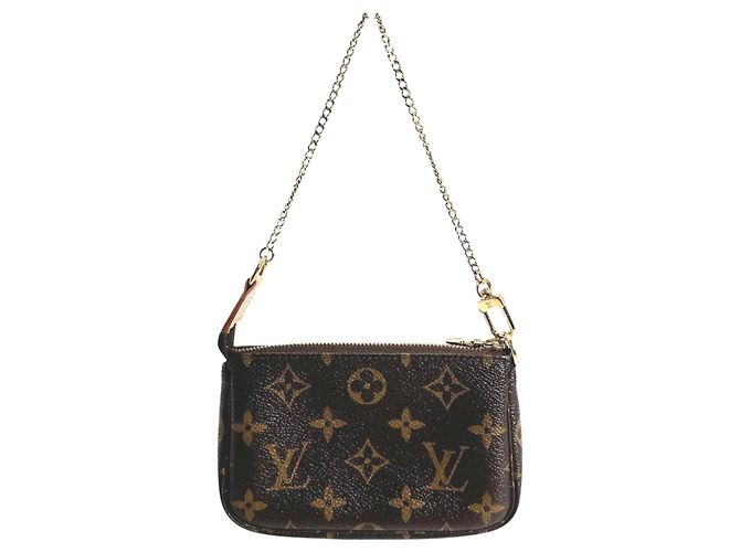 Borsa Mini Pochette Accessoires Monogram Louis Vuitton Marrone Monogramma - vista 2