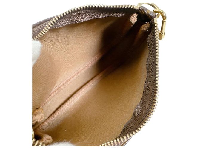 Borsa Mini Pochette Accessoires Monogram Louis Vuitton Marrone Monogramma - vista 9