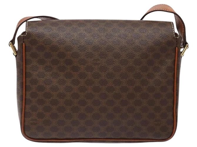 Céline Bolso de Hombro Celine Macadam de Cuero PVC Castaño - vista 2