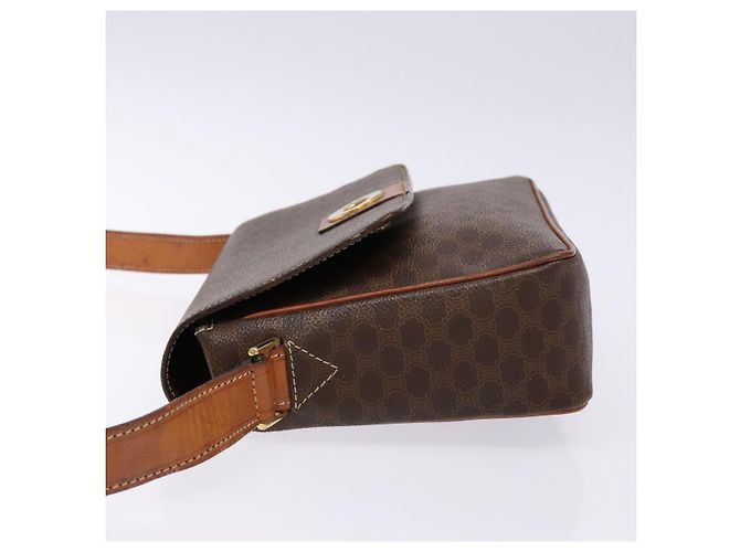 Céline Bolso de Hombro Celine Macadam de Cuero PVC Castaño - vista 4