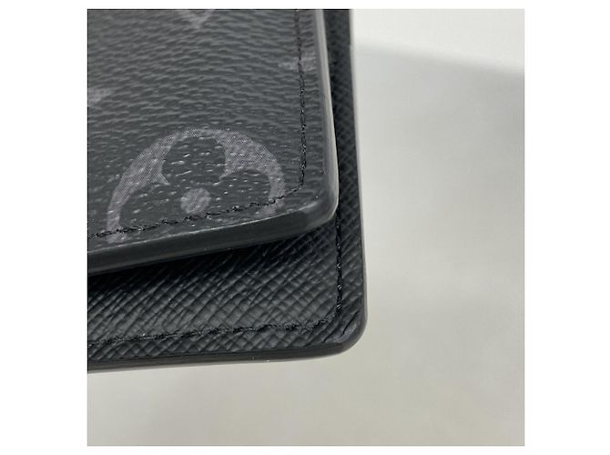 Louis Vuitton Monogram Eclipse Slender Wallet Black - view 5