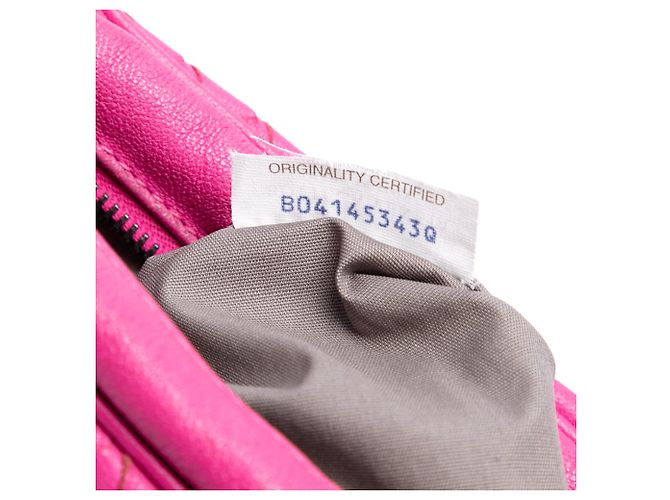 Borsa a tracolla Bottega Veneta in nappa rosa Intrecciato con tasca frontale - vista 6