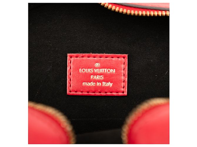 Louis Vuitton Boîte Chapeau Souple PM in Vernice Monogramma Rossa Rosso - vista 5