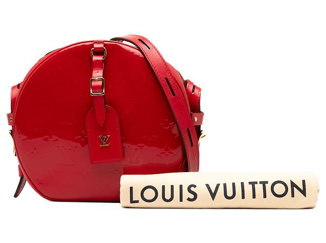 Louis Vuitton Boîte Chapeau Souple PM in Vernice Monogramma Rossa Rosso - vista 8