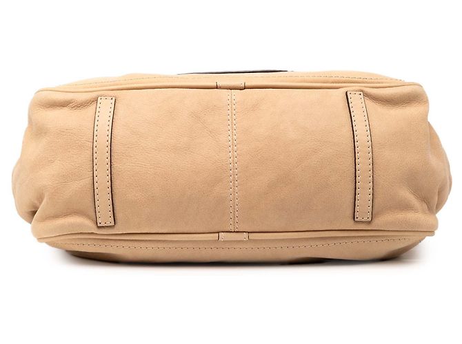 Borsa a spalla in nubuck marrone Anagram Madrid con frange LOEWE Beige - vista 3