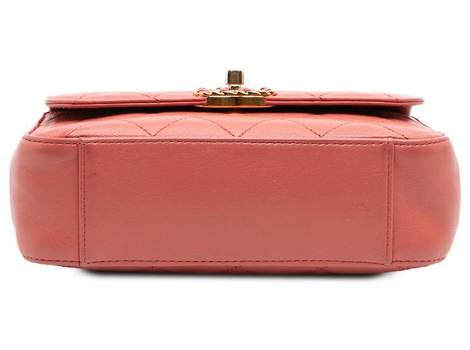 Chanel Pink Quilted Lammleder Kette Infinity Handtasche. - Ansicht 3