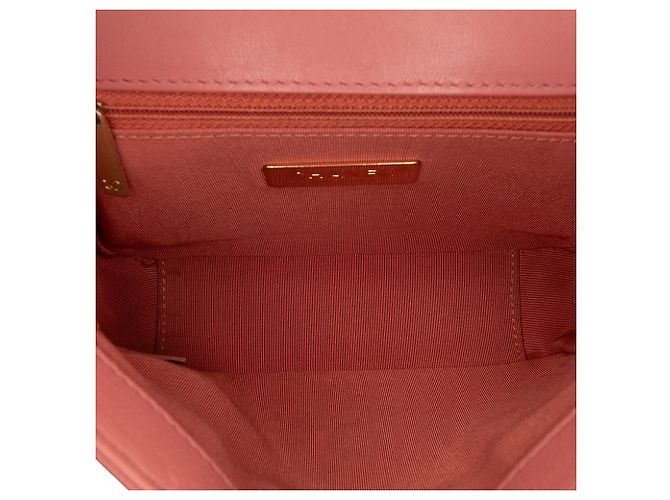 Chanel Pink Quilted Lammleder Kette Infinity Handtasche. - Ansicht 4