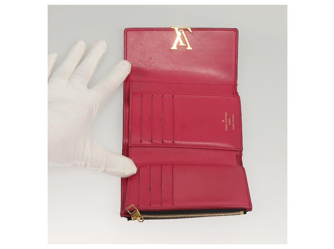 Billetera compacta Capucines de cuero Louis Vuitton Negro - vista 5