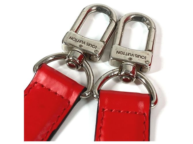 Borsa da viaggio Keepall Bandoulière 45 in pelle Epi Louis Vuitton Bianco Rosso - vista 16