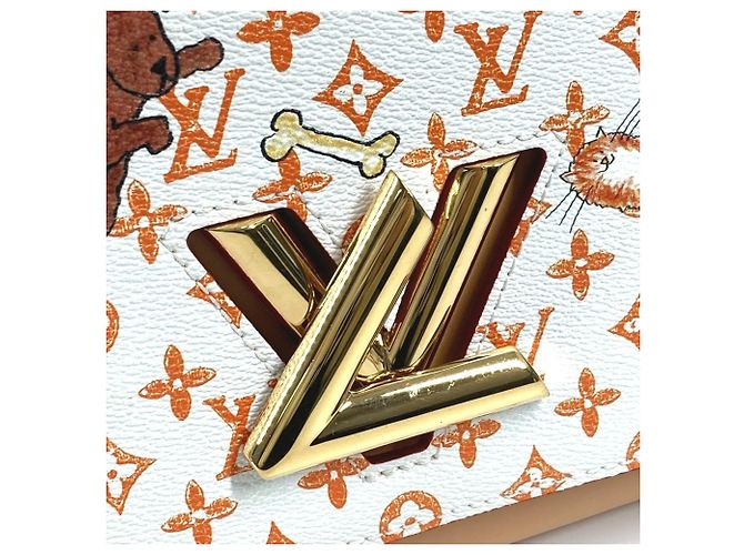 Louis Vuitton Monogram Cat Sack Twist MM Chain Bag White - view 10