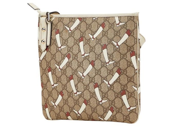 Gucci GG Supreme Boot Print Umhängetasche Mehrfarben Beige - Ansicht 2