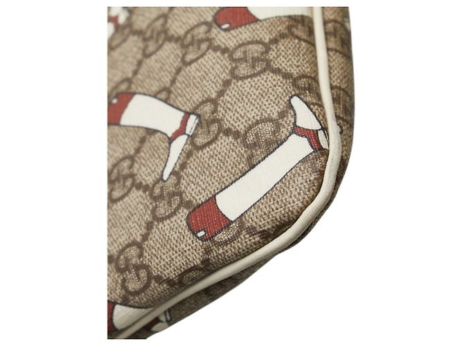 Gucci GG Supreme Boot Print Umhängetasche Mehrfarben Beige - Ansicht 4