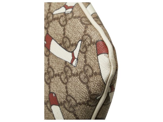 Gucci GG Supreme Boot Print Umhängetasche Mehrfarben Beige - Ansicht 5