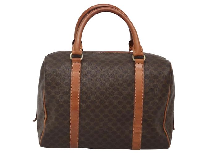 Céline Borsa Celine Macadam Macadam in pelle Marrone - vista 2