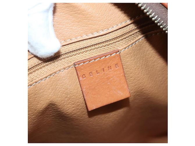 Céline Borsa Celine Macadam Macadam in pelle Marrone - vista 6