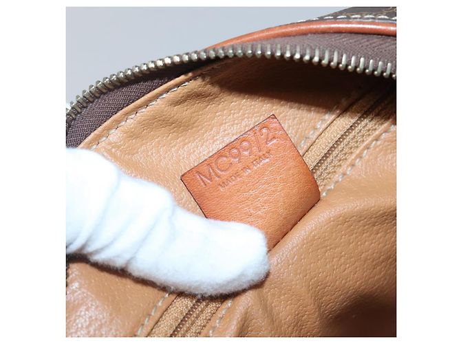 Céline Borsa Celine Macadam Macadam in pelle Marrone - vista 7