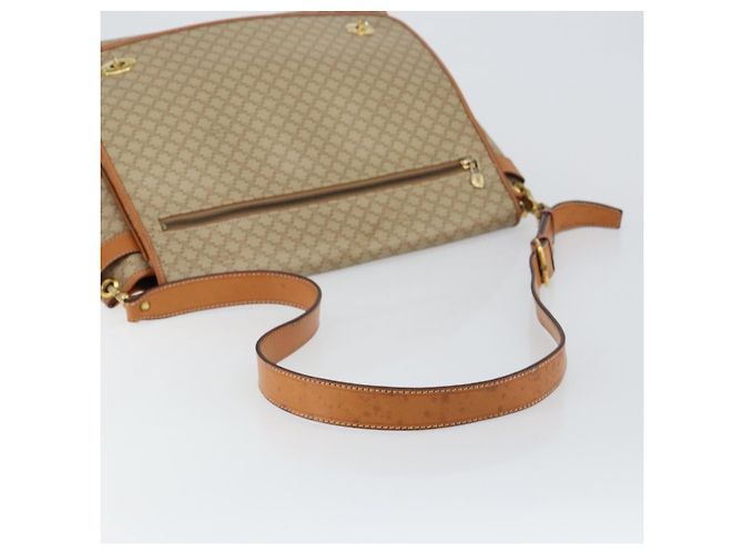 Céline Borsa a Spalla Celine Macadam in Pelle PVC Beige - vista 7