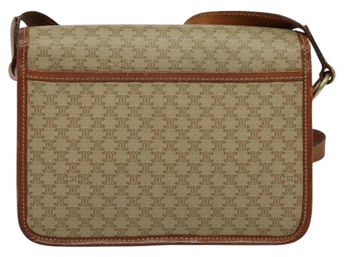 Céline Borsa a Spalla Celine Macadam in Pelle PVC Beige - vista 2