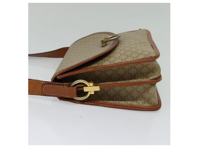 Céline Borsa a Spalla Celine Macadam in Pelle PVC Beige - vista 3