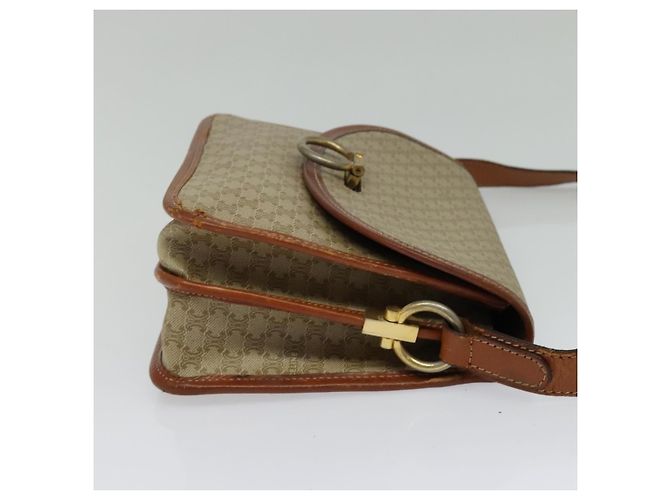 Céline Borsa a Spalla Celine Macadam in Pelle PVC Beige - vista 4
