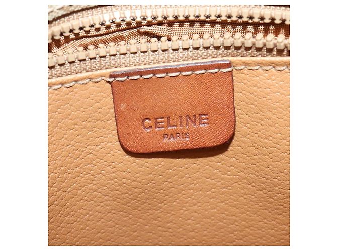 Céline Borsa a Spalla Celine Macadam in Pelle PVC Beige - vista 6