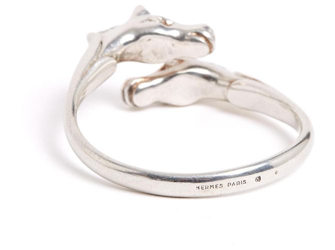 Bracciale Galop Doppio Hermès Argento 1985s Bracciale in Argento Sterling Hermes - vista 5