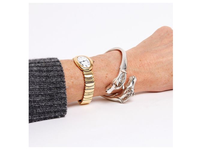 Bracciale Galop Doppio Hermès Argento 1985s Bracciale in Argento Sterling Hermes - vista 6