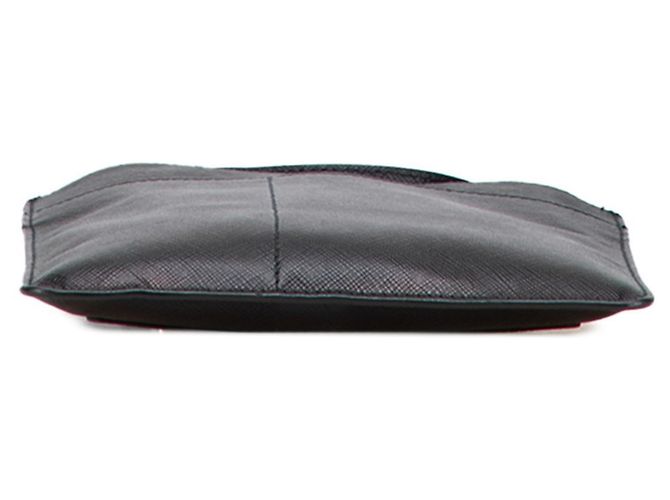 Borsa a tracolla in pelle Saffiano Prada Nero - vista 3