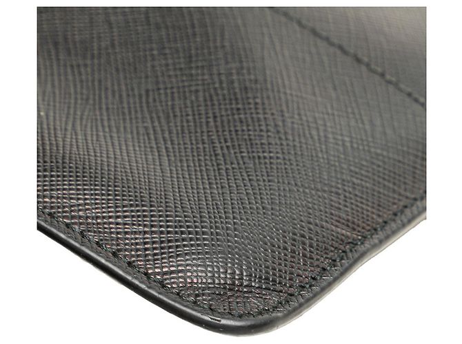 Borsa a tracolla in pelle Saffiano Prada Nero - vista 4