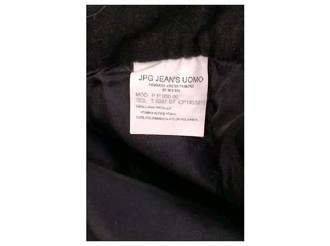 Jean Paul Gaultier Calça larga de lã preta Preto - vista 6