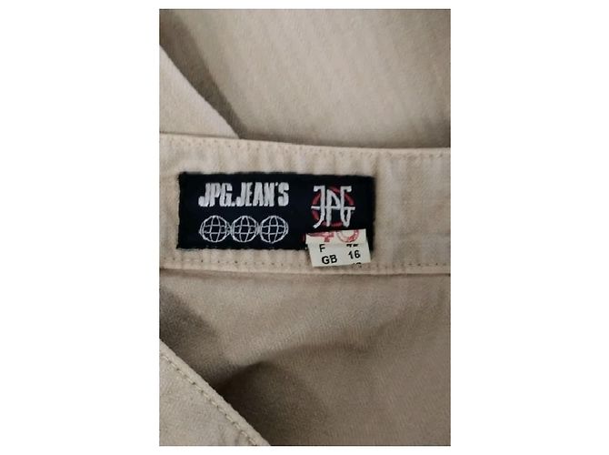 Jean Paul Gaultier Jeans bootcut de algodão bege - vista 5