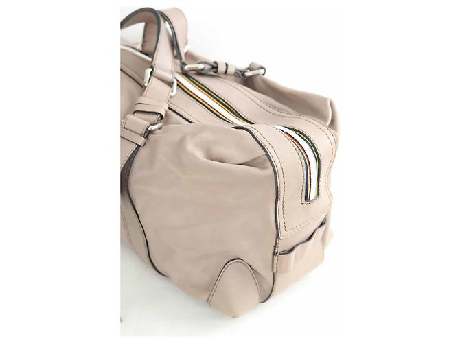 Chloé Borsa in pelle beige - vista 3