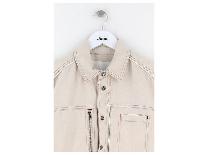 Isabel Marant Giacca in cotone beige - vista 2