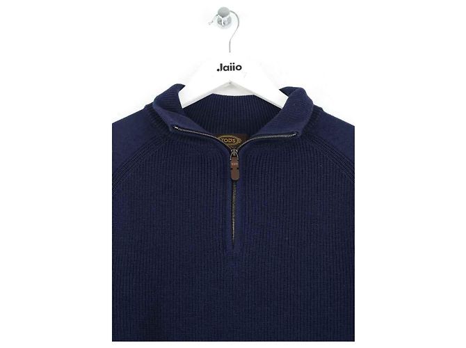 Tod's Navy wool sweater Navy blue - view 2