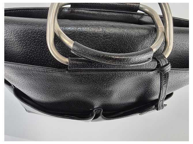 Borsa a mano Gucci in pelle nera Nero - vista 9