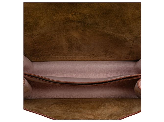 Borsa a Spalla Loewe Barcelona Marrone Rosa - vista 5
