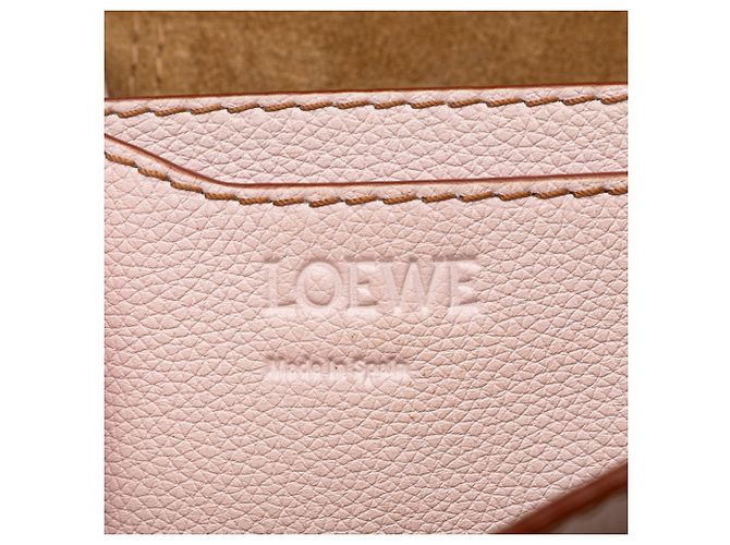 Borsa a Spalla Loewe Barcelona Marrone Rosa - vista 6