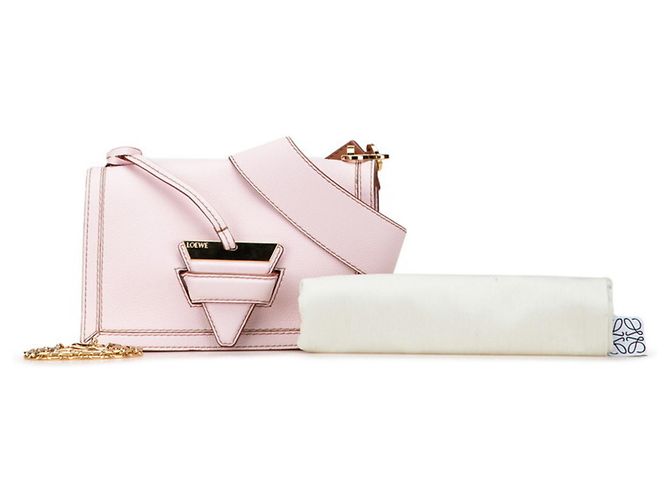 Borsa a Spalla Loewe Barcelona Marrone Rosa - vista 9