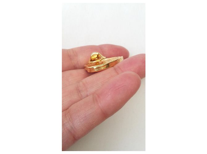 Yves Saint Laurent Arty Spilla a Cuore Rossa Oro Rosso D'oro Gold hardware - vista 9