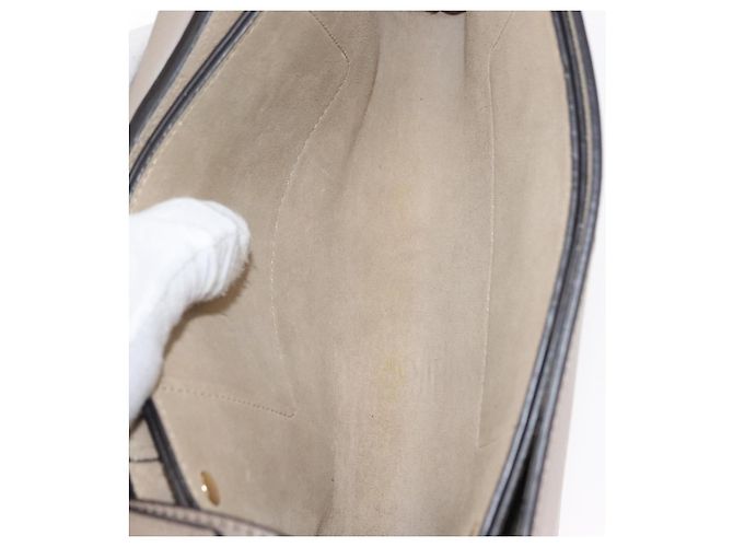 Chloé Borsa a Spalla Faye Mini in Pelle e Suede di Chloe Beige - vista 5