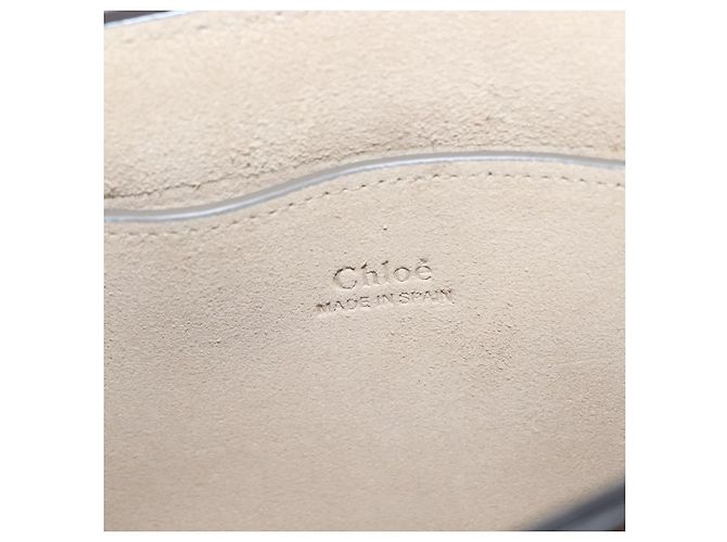 Chloé Borsa a Spalla Faye Mini in Pelle e Suede di Chloe Beige - vista 6