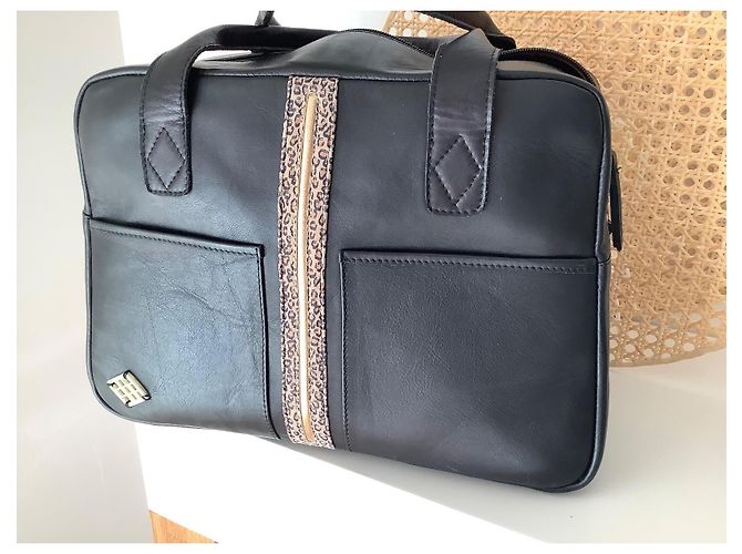 Autre Marque Borsa a mano Marie Beldi Honoré in pelle nera Nero - vista 2
