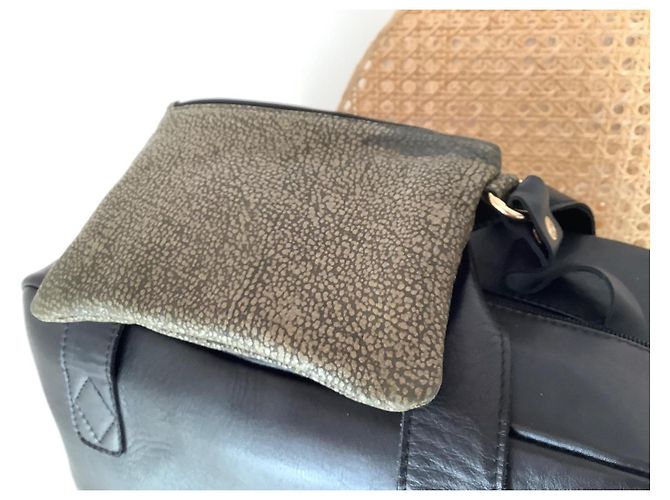 Autre Marque Borsa a mano Marie Beldi Honoré in pelle nera Nero - vista 8