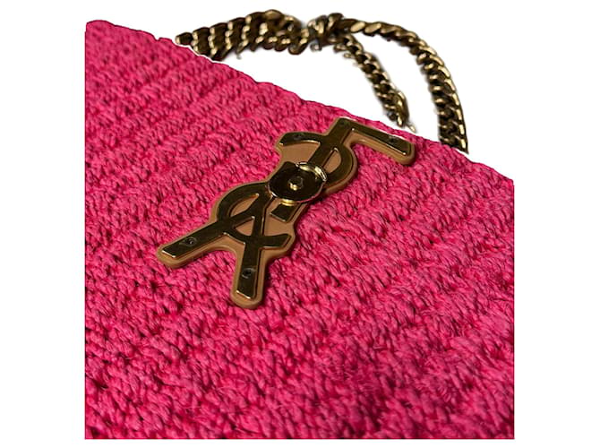 Kate Monogramme Borsa Saint Laurent YSL Monogram Kate Rosa - vista 4