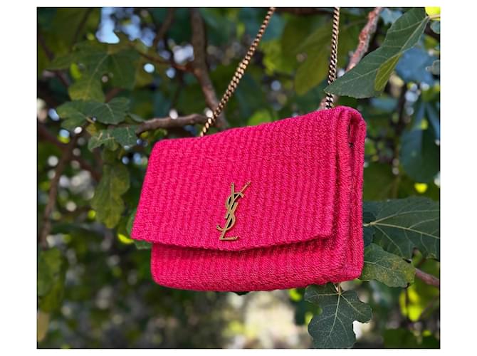 Kate Monogramme Borsa Saint Laurent YSL Monogram Kate Rosa - vista 6