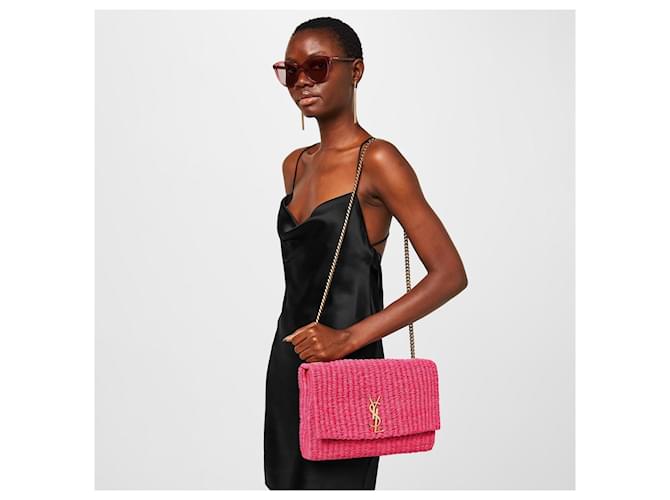Kate Monogramme Borsa Saint Laurent YSL Monogram Kate Rosa - vista 8