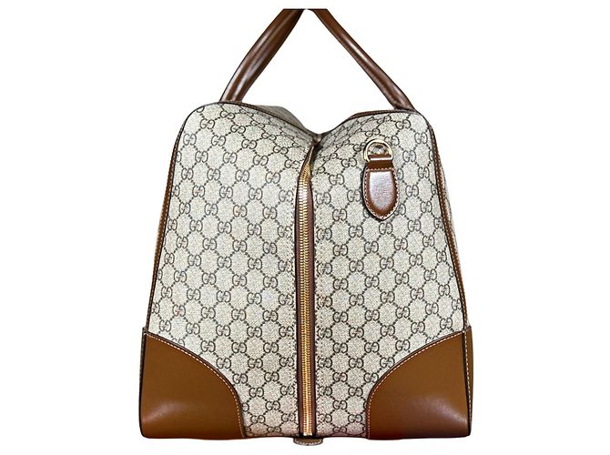 Gucci Borsa da Viaggio GG Supreme Beige - vista 2