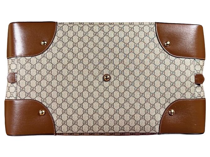 Gucci Borsa da Viaggio GG Supreme Beige - vista 4