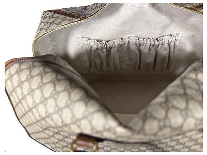 Gucci Borsa da Viaggio GG Supreme Beige - vista 6