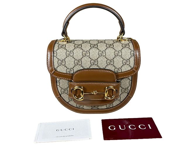 Gucci Horsebit 1955 Mini Beige - vista 7